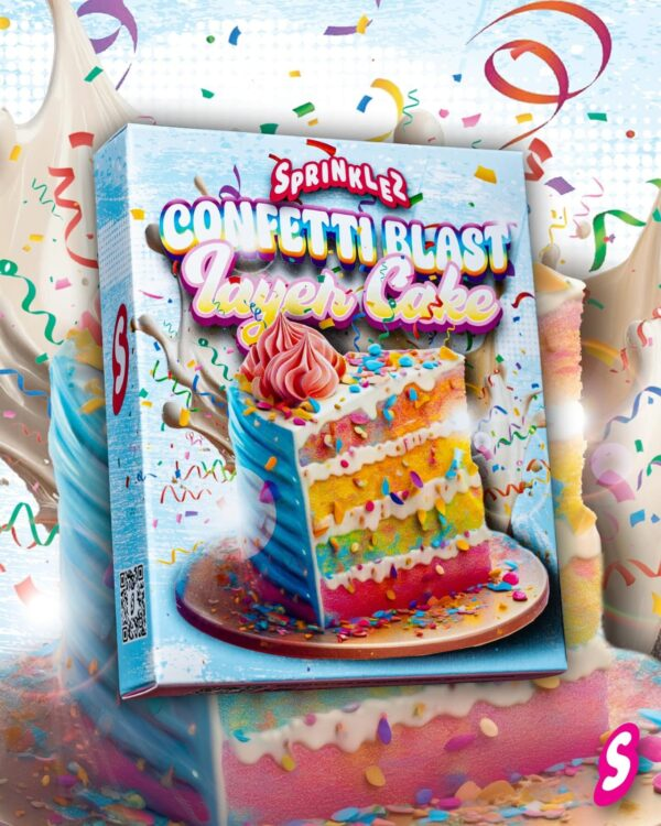 Sprinklez Confetti Blast Layer Cake